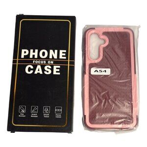 Phone Case For Samsung Galaxy A54 Pink & Red Scratch Resistant Shockproof